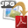 Converting JPEG to PDF Icon