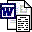MS Word Resume Template Software Icon