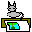 One Cat Picture Printer Icon