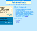 Hilbert Condensed Font Type1 Screenshot 0