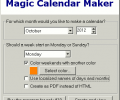 Magic Calendar Maker Screenshot 0