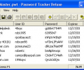 Password Tracker Deluxe Screenshot 0