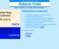 Hilbert Neue Condensed Font Type1 Screenshot 0