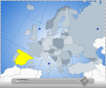 Interactive Flash Map of Europe Screenshot 0
