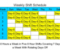 8 Hour Shift Schedules for 7 Days a Week Screenshot 0