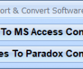 MS Access Paradox Import, Export & Convert Software Screenshot 0