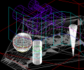 3D Intersection in AutoCAD or BricsCAD Screenshot 0