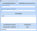Split Long Line Into Multiple Lines Software Screenshot 0