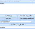 Convert Multiple PS Files To PDF Files Software Screenshot 0