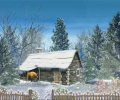 Snowy Hut - Animated Wallpaper Screenshot 0